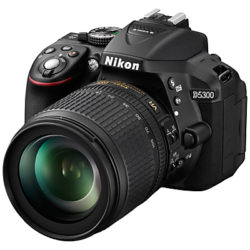 Nikon D5300 Digital SLR Camera with 18-105mm VR Zoom Lens, HD 1080p, 24.2MP, Wi-Fi, 3.2 Screen